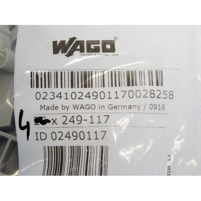 Wago Schraubenlose Endklammer 249-117 / Inhalt : 4 Stück / Neu OVP - Maranos.de
