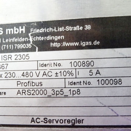 IGAS ISR 2305 ISR2305 100890 AC-Servoregler - Maranos.de