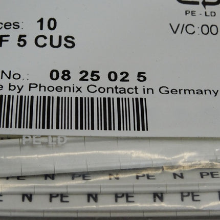 Phoenix Contact 0825025 ZBF 5 CUS Zackband flach / Neu OVP - Maranos.de