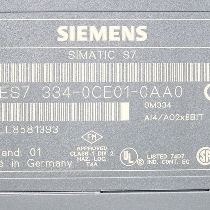 Siemens S7-300 SM334 6ES7334-0CE01-0AA0 6ES7 334-0CE01-0AA0 - Maranos.de