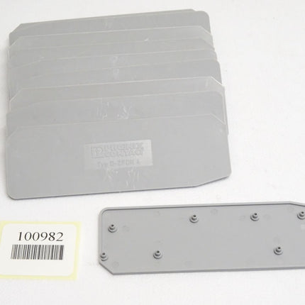 Phoenix Contact D-ZFDK4 3024229 End Platte / Inhalt : 10 Stück / Neu - Maranos.de