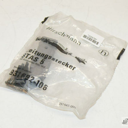 NEU/OVP Hirschmann 931692-106 Leitungsstecker STAS 5 - Maranos.de