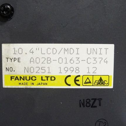 Fanuc 10.4" LCD MDI Unit A02B-0163-C374 - Maranos.de