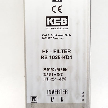 KEB HF Filter RS1025-KD4 - Maranos.de