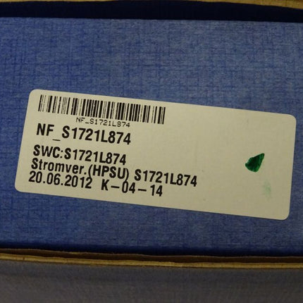 Siemens S1721L874 // S1721L874 Stromversorgung HPSU NEU/OVP versiegelt - Maranos.de