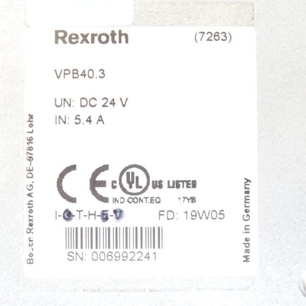 Rexroth IndraControl VPB Box PC Unit VPB40 VPB40-3D1L-2G0NN-D2D-HN-NN-FW R911172884 - Maranos.de