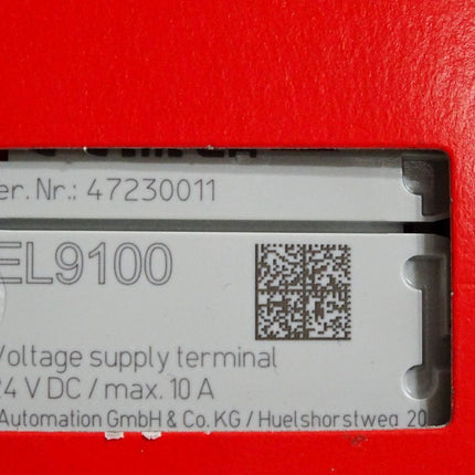 Beckhoff EL9100 Potenzialeinspeiseklemme / Neu OVP versiegelt - Maranos.de