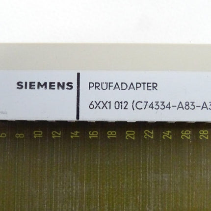 Siemens SIMATIC 6XX1012 Prüfadapter C74334-A83-A3 / 6XX1 012 E: 02 / OVP - Maranos.de