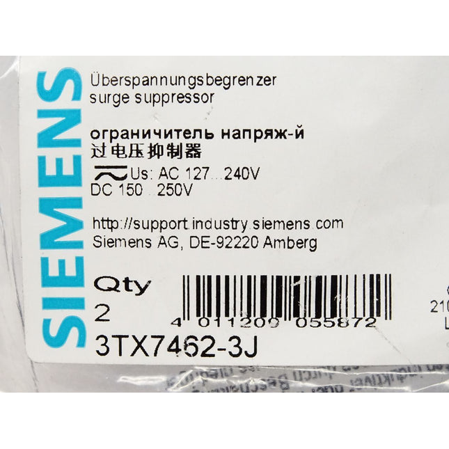 Siemens Überspannungsbegrenzer 3TX7462-3J / Inhalt : 2 Stück / Neu OVP - Maranos.de