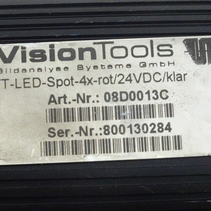 Vision Tools 08D0013C VT-LED-Spot-4x-rot/24VDC/klar Licht - Maranos.de