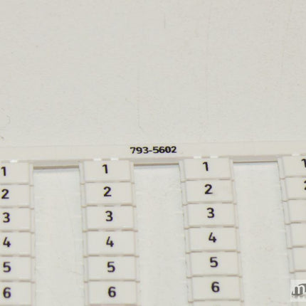 NEU 1x Wago 793-5602 Bezeichnungskarten - Maranos.de