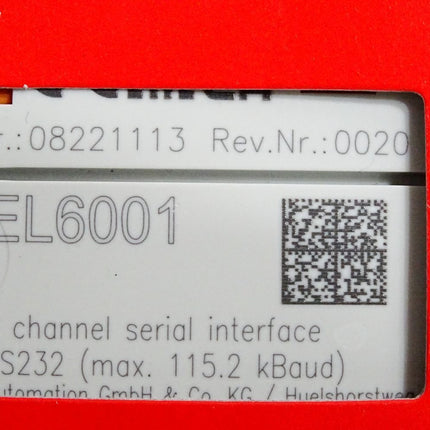 Beckhoff EL6001 Rev.0020 serielle Schnittstelle / Neu OVP versiegelt - Maranos.de