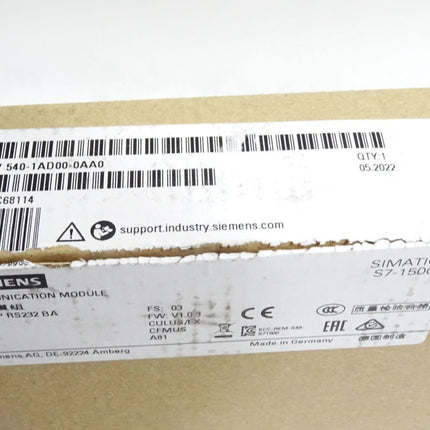 Siemens S7-1500 6ES7540-1AD00-0AA0 6ES7 540-1AD00-0AA0 Neu OVP - Maranos.de