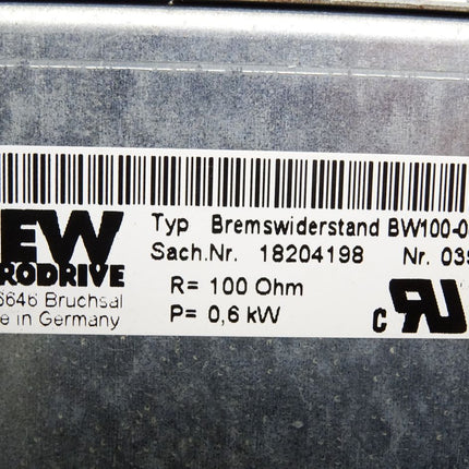 SEW Eurodrive Bremswiderstand 18204198 100 Ohm 0.6kW BW100-006-T BW100006T - Maranos.de