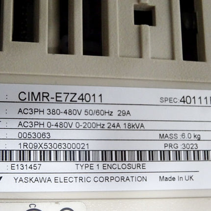 Omron Varispeed E7 CIMR-E7Z4011 - Maranos.de
