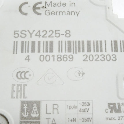 Siemens Leitungsschutzschalter 5SY4225-8 5SY42 MCB D25 - Maranos.de
