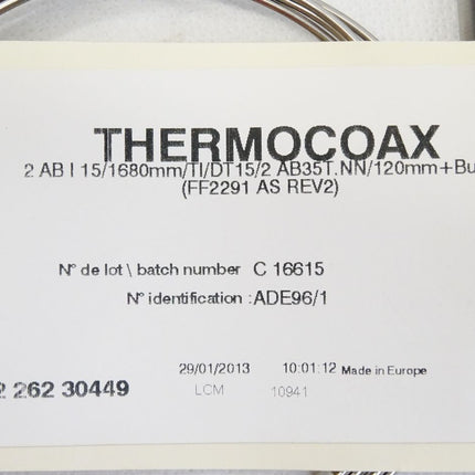 Thermocoax ADE96/1 940226230449 2 AB I 15/1680mm/TI/DT15/2 AB 35T.NN/120mm / Neu OVP - Maranos.de