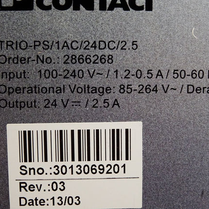 Phoenix Contact 2866268 TRIO-PS/1AC/24DC/ 2.5 Stromversorgung - Maranos.de