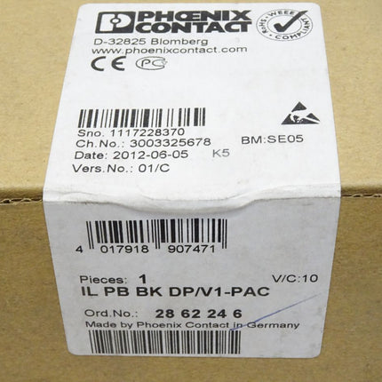 Phoenix Contact IL PB BK DP/V1-PAC Buskoppler 2862246 / Neu OVP versiegelt - Maranos.de