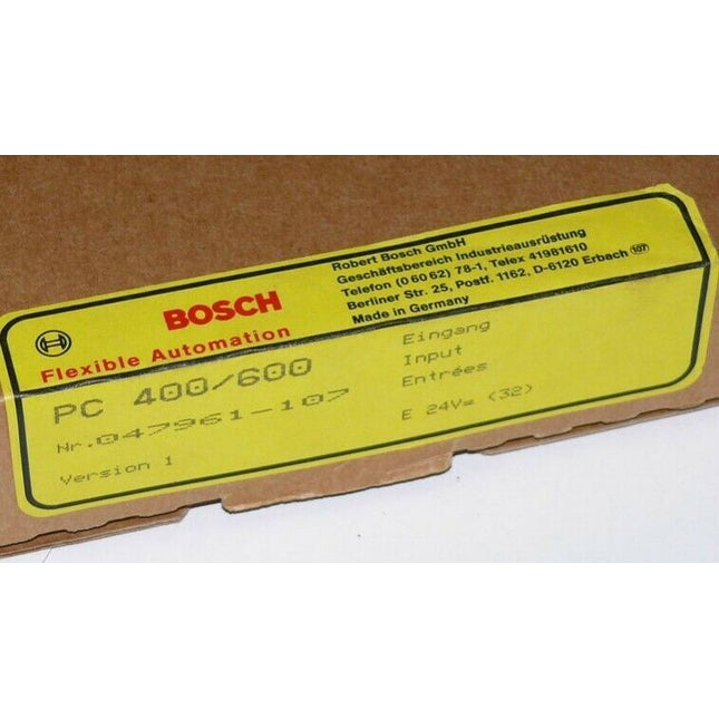 Bosch PC 400/600 // 047961-104401 INPUT E24V - NEU - Maranos.de
