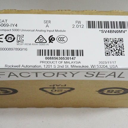 Allen Bradley Compact 5000 5069-IY4 184195 analoge vierkanalige universelle Eingangsmodul  Neu OVP versiegelt - Maranos.de
