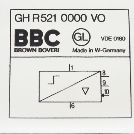 BBC Brown Boveri GH R521 0000 VO / GHR5210000 - Maranos.de
