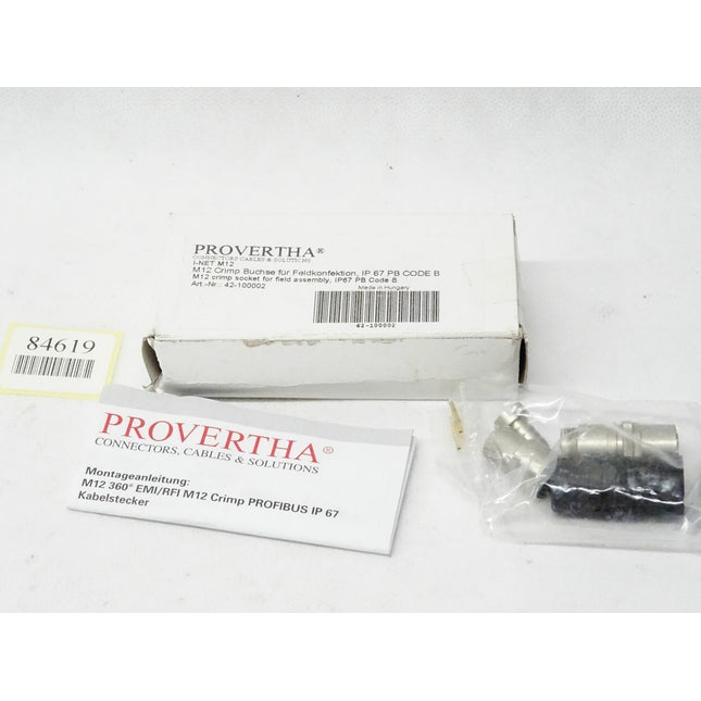 Provertha I-NET m12 / Crimp Buchse für Feldkonfektion IP67 PB CODE B / 42-100002 / Neu OVP - Maranos.de