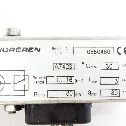Norgren Druckschalter 0880460 1..16bar 3A - Maranos.de
