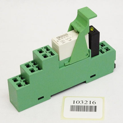 Phoenix Contact Sockel 2833534 PR1-BSP3/2X21 + Relais 2961192 REL-MR- 24DC/21-21 - Maranos.de