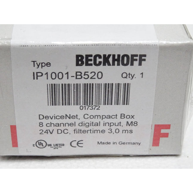 Beckhoff IP1001-B520 8-Kanal-Digital-Eingang / Neu OVP versiegelt - Maranos.de