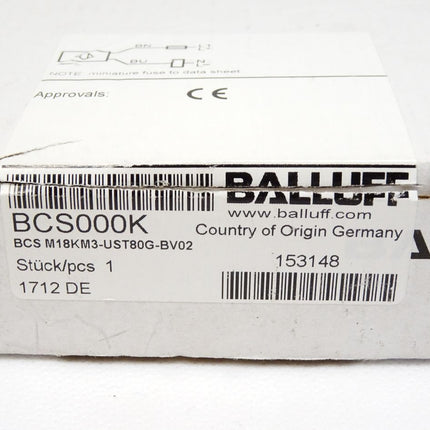 Balluff Kapazitiver Sensor BCS000K BCS M18KM3-UST80G-BV02 / Neu OVP - Maranos.de