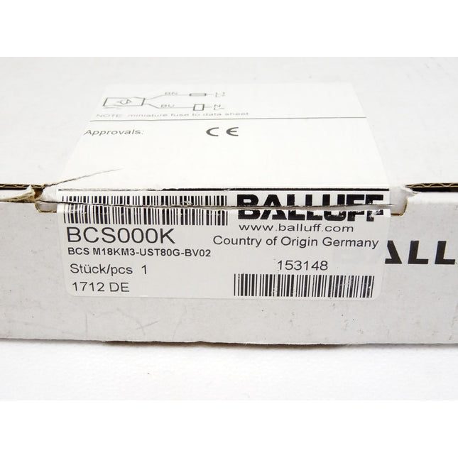 Balluff Kapazitiver Sensor BCS000K BCS M18KM3-UST80G-BV02 / Neu OVP - Maranos.de
