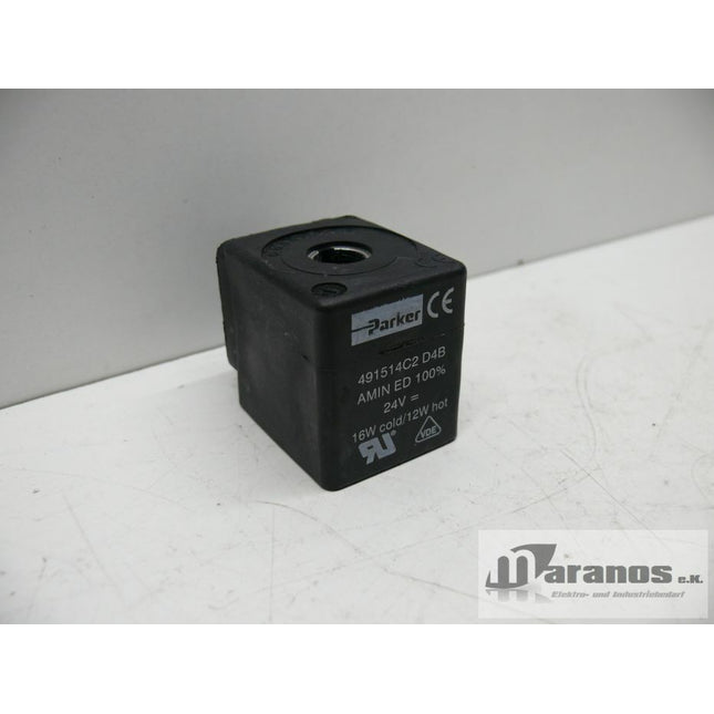 Parker 491514C2 D4B AMIN ED Magnetventil Solenoid 24V 16W cold/12W hot - Maranos.de