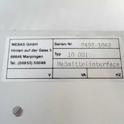 Mesas 10001 Meßmittelinterface - Maranos.de