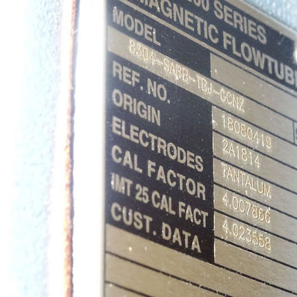 Foxboro Schneider Electric 8300 Series / Magnetic Flow Tube / 8304-SABB-TBJ-GCNZ / Neu OVP - Maranos.de