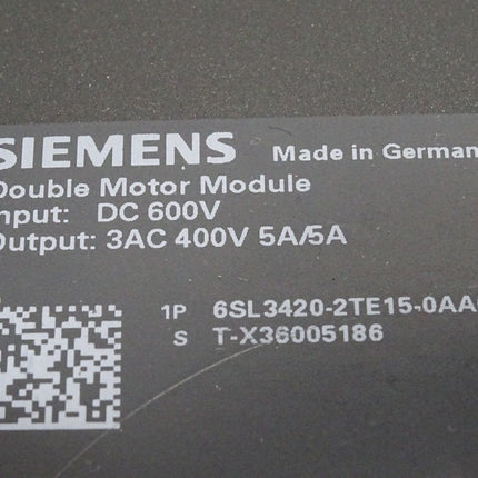Siemens Sinamics Double Motor Module 6SL3420-2TE15-0AA0 - Maranos.de