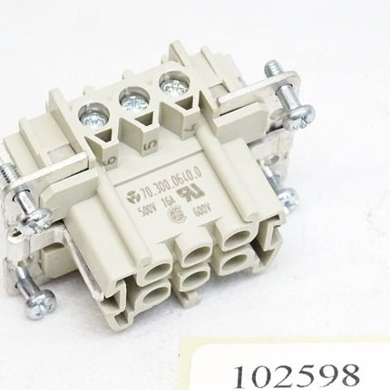 Wieland 70.300.0640.0 Buchseneinsatz revos Schraubausführung 6-polig / Neu - Maranos.de