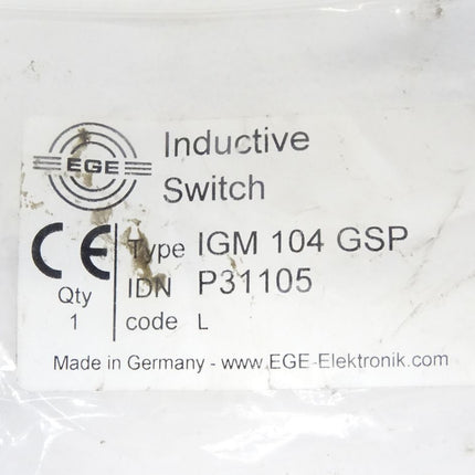 Ege Inductive Switch IGM104GSP / P31105 / Neu OVP - Maranos.de