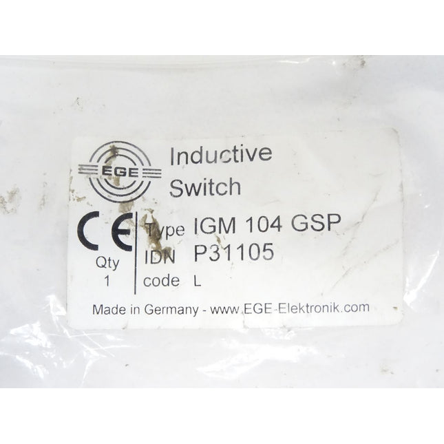Ege Inductive Switch IGM104GSP / P31105 / Neu OVP - Maranos.de