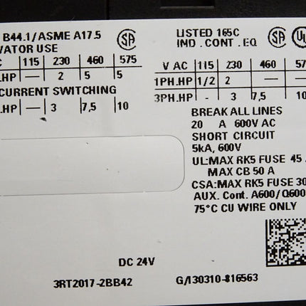 Siemens Sirius 3RT2017-2BB42 Leistungsschütz - Maranos.de