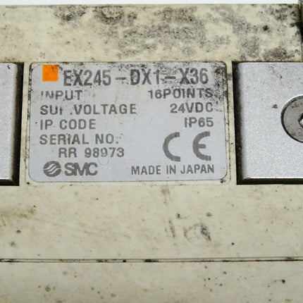 SMC Bus Modul EX245-SPR1-X165 + Input Block EX245-DX1-X36 - Maranos.de