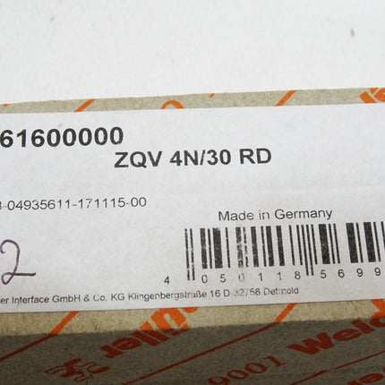 Weidmüller ZQV 4N/30 RD Querverbinder 2561600000 / Inhalt:2 Stück / Neu OVP - Maranos.de