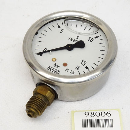 Wika 0...16bar Glycerin-Manometer - Maranos.de