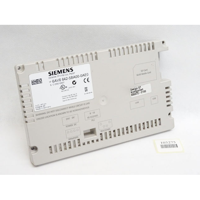 Siemens Backcover Rückschale Panel TP177B Color 6AV6642-5BA00-0AE0 6AV6 642-5BA00-0AE0 - Maranos.de