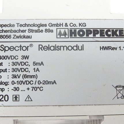Hoppecke In-Spector Relaismodul 16-400VDC 3W - Maranos.de
