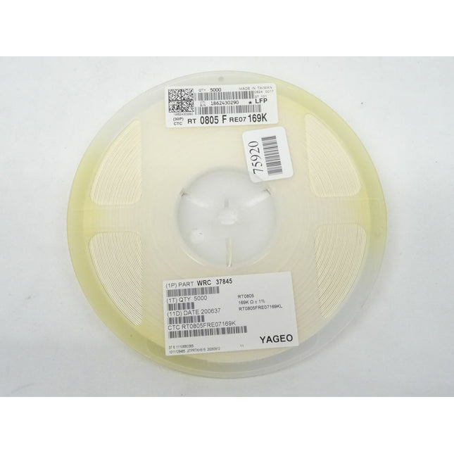 5000x YAGEO WRC 37845 / RT0805 - 169K Ohm Widerstände - Maranos.de