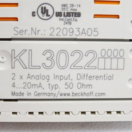 Beckhoff KL3022 analoge Eingangsklemme - Maranos.de