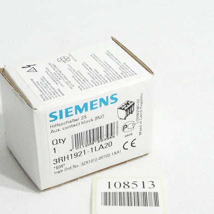 Siemens Hilfsschalter 3RH1921-1LA20 / Neu OVP - Maranos.de