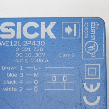 Sick 2021726 WE12L-2P430 Klein-Lichtschranke - Maranos.de
