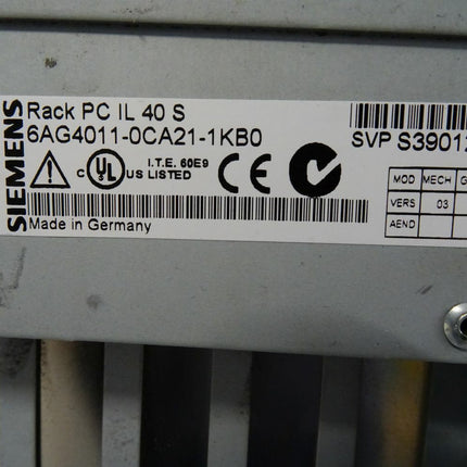 Siemens Simatic Rack PC IL 40 S / 6AG4011-0CA21-1KB0 - Maranos.de
